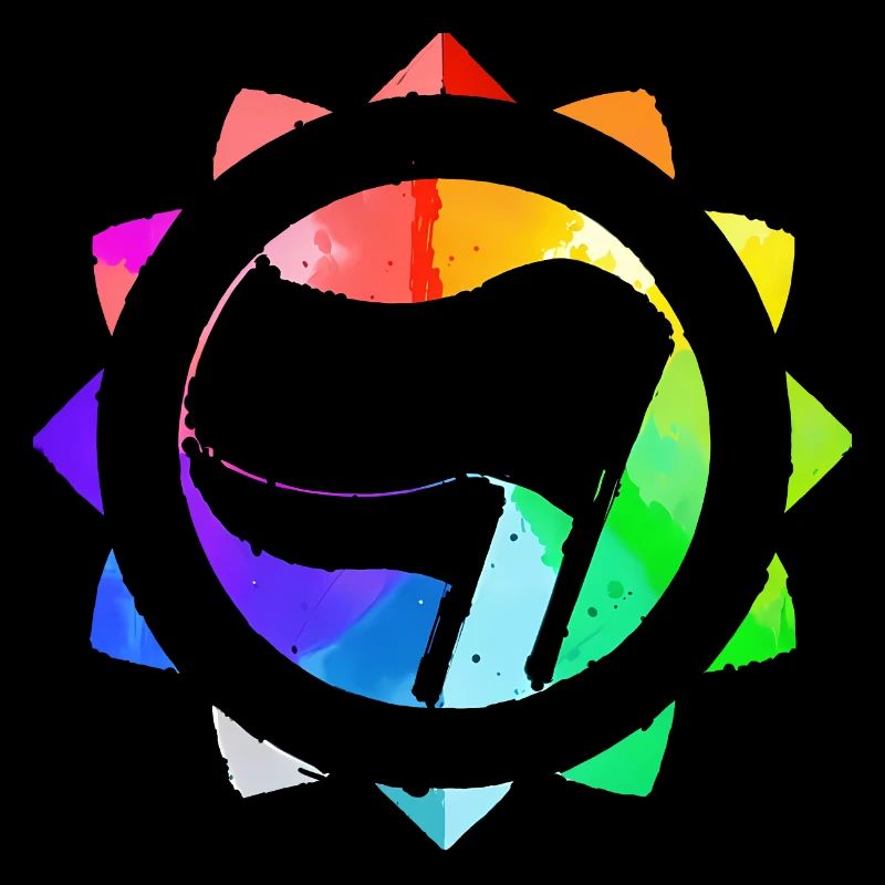 REGENBOGEN BUNT ANTIFASCHISTISCH