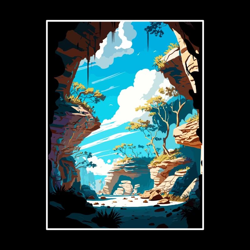 Florida Caverns State Park Affiche de voyage Vintage