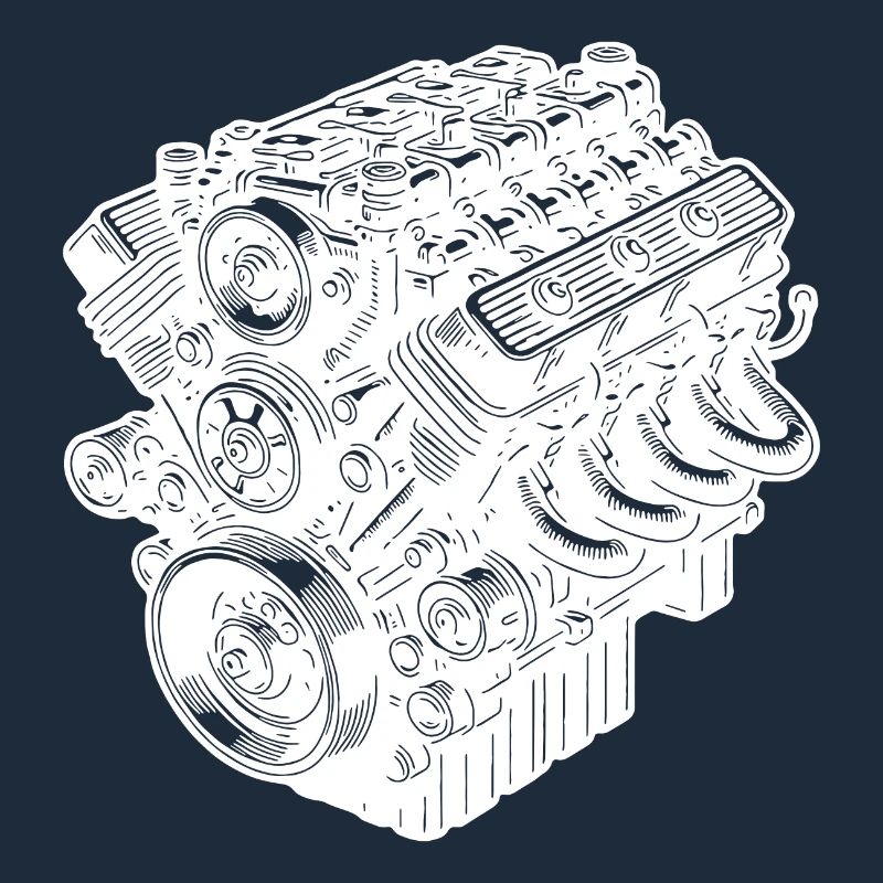 Engine Block Cylinder Fan Displacement Engine