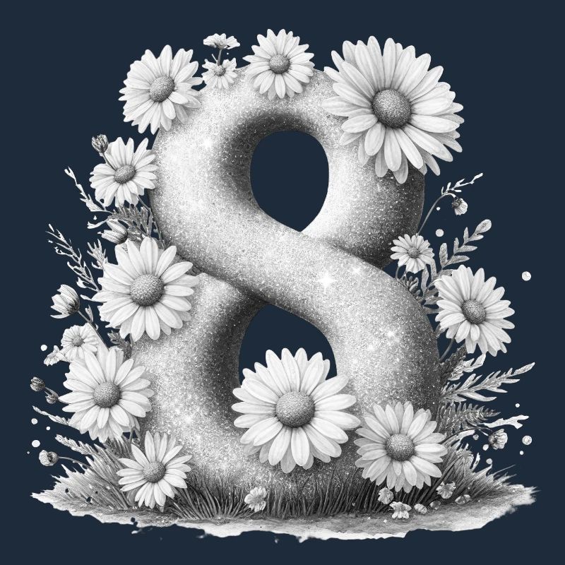 Nr. 8 eit digitale Hintergrundnummer Vektorzeichen Tal