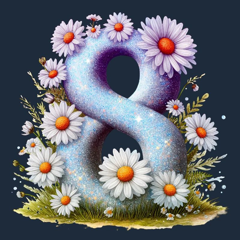 Nr. 8 eit digitale Hintergrundnummer Vektorzeichen Tal