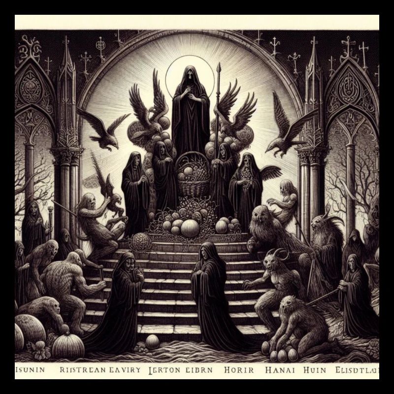 Gothic easter themed art