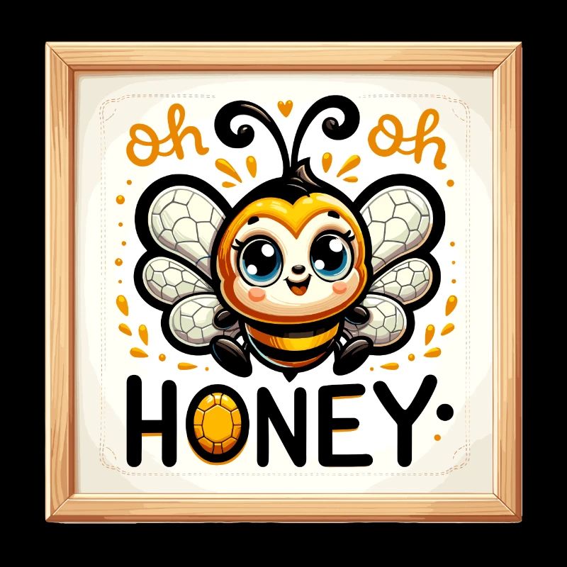 Oh miel - Illustration d’abeilles