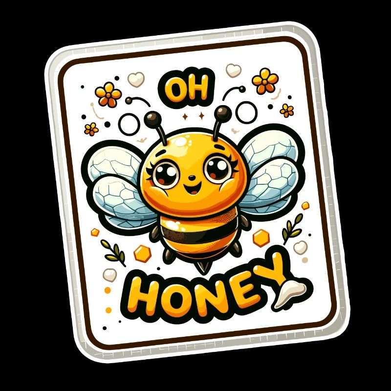 Oh miel - Illustration d’abeilles