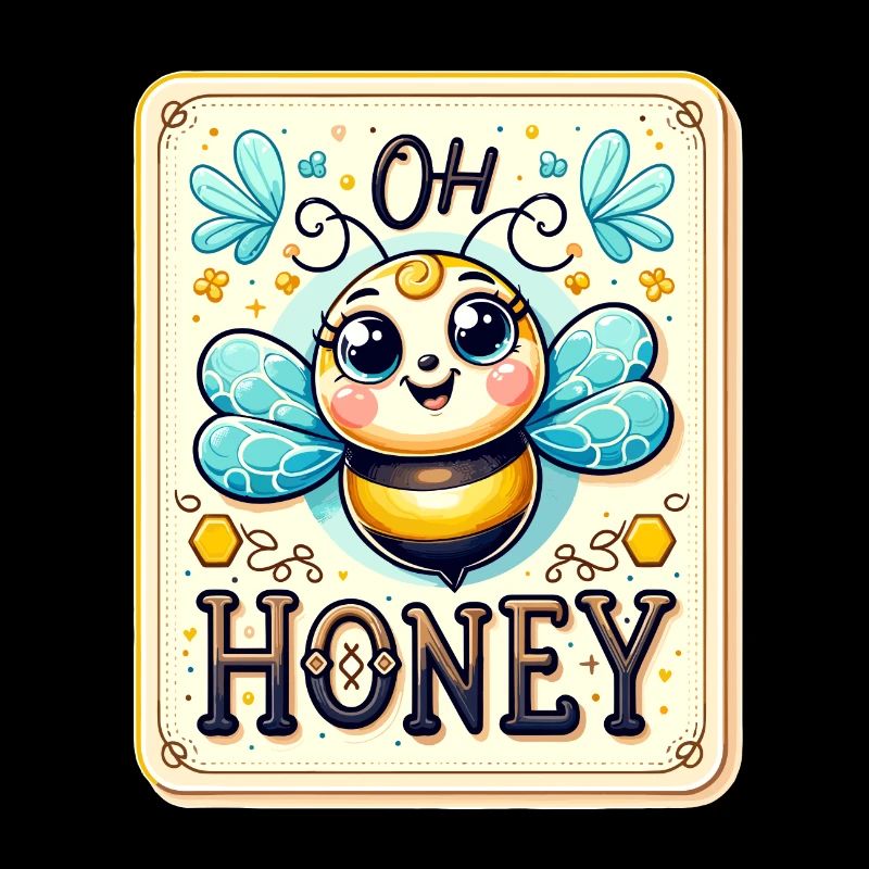 Oh miel - Illustration d’abeilles