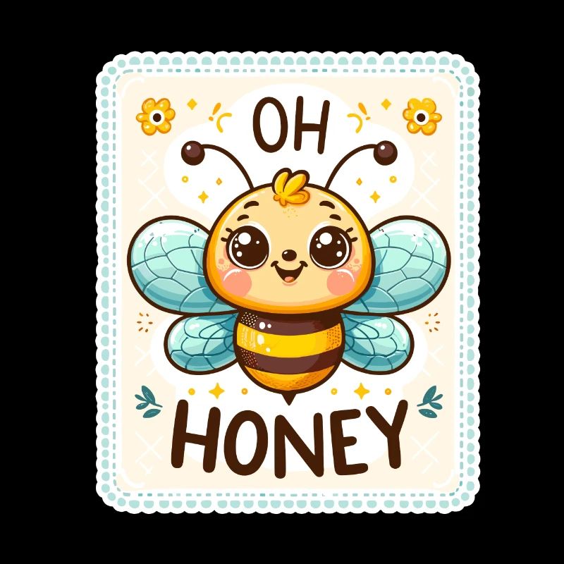 Oh miel - Illustration d’abeilles