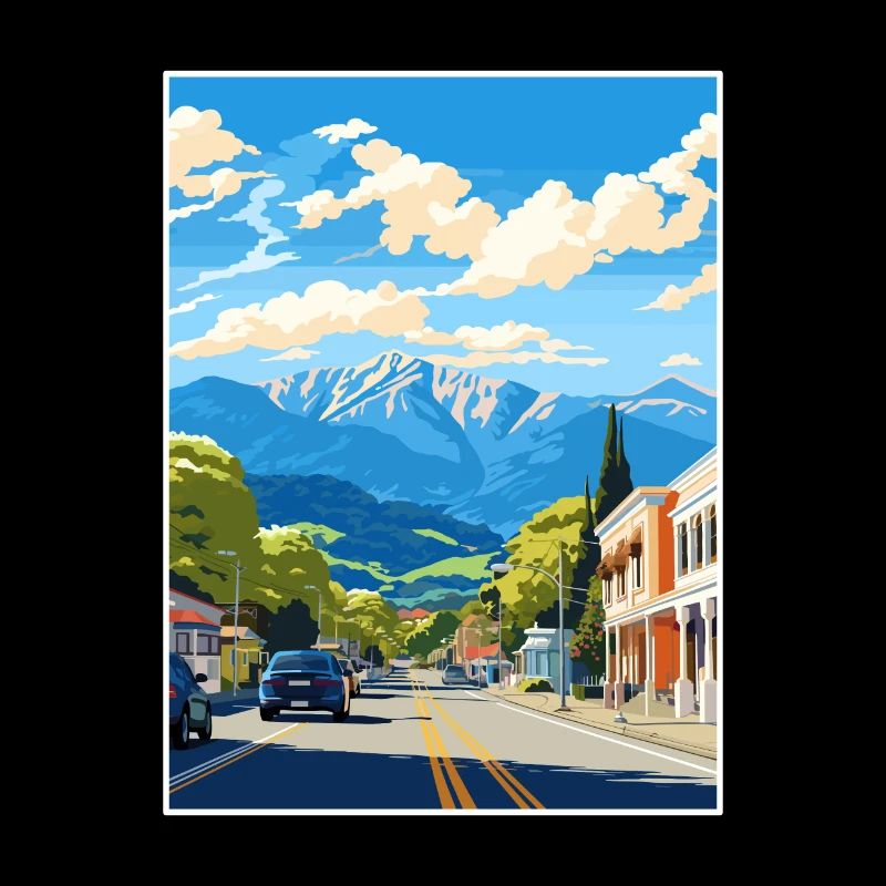 Nelson Neuseeland Vintage Reiseposter Souvenir
