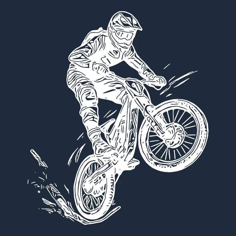 Cooler Radfahrer Mountainbiker