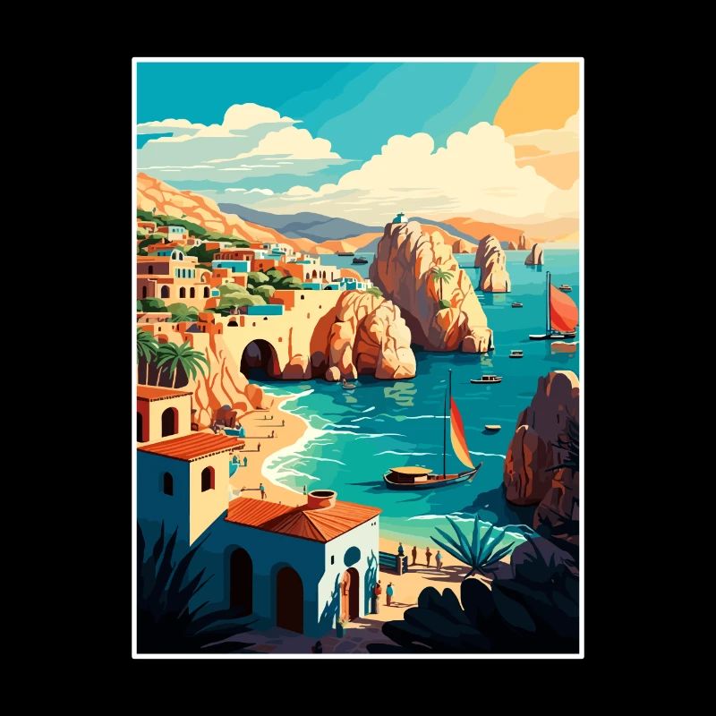 Cabo Sans Lucas Decoration Mexico Travel Poster