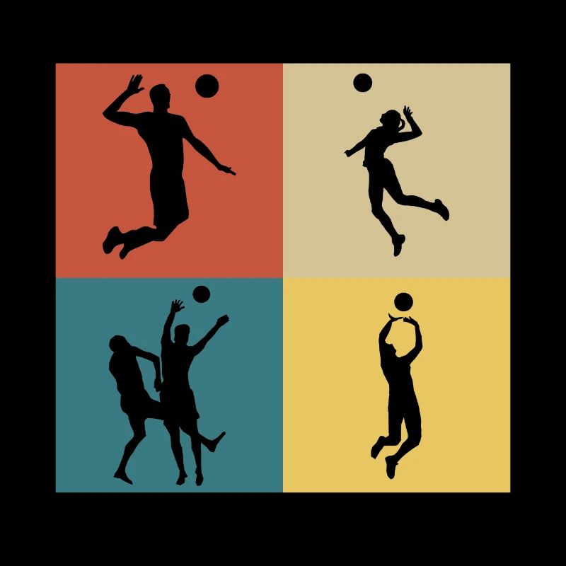 volley-ball vintage rétro