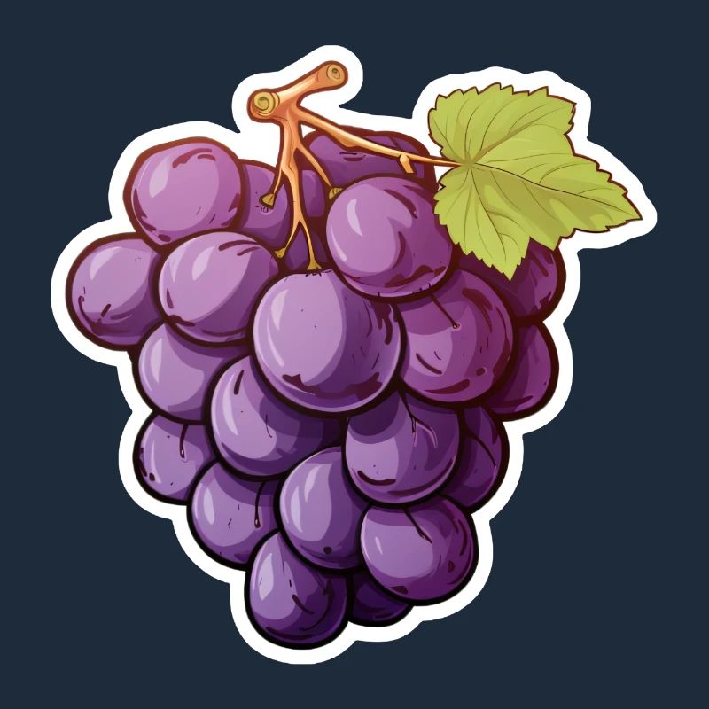 Grapes or dark vine