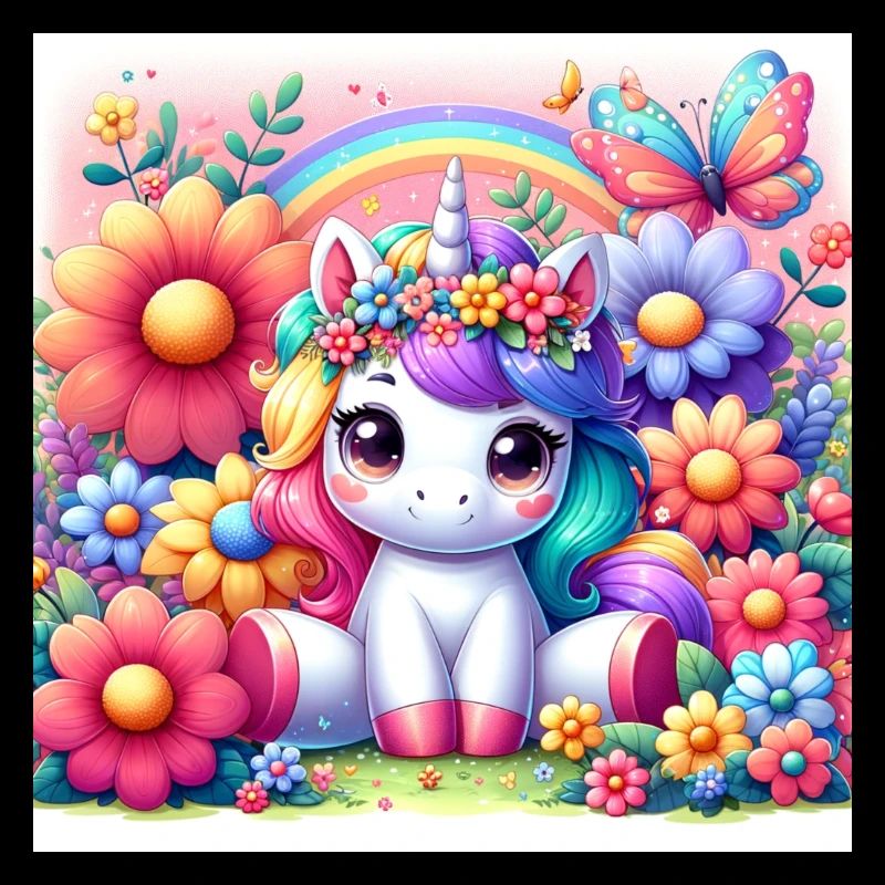 Licorne de dessin animé