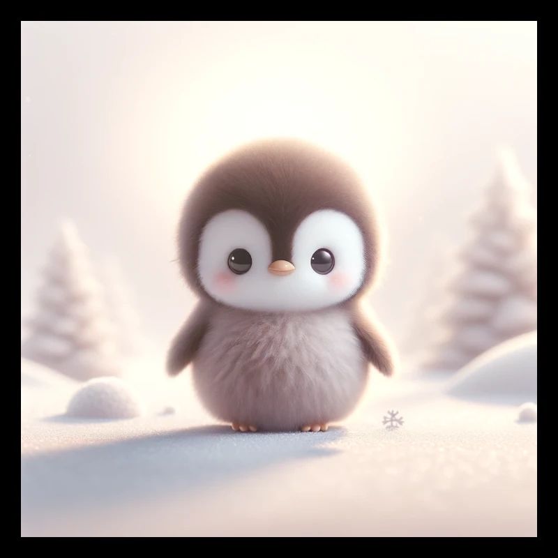 Pingouins neige 1