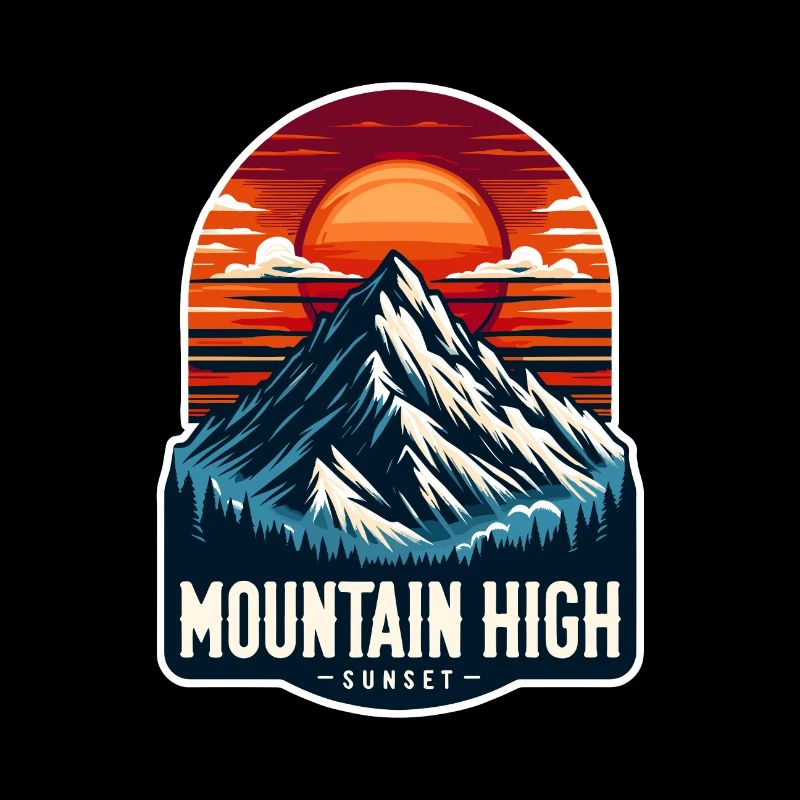 Montagne Haut - Illustration de Berg