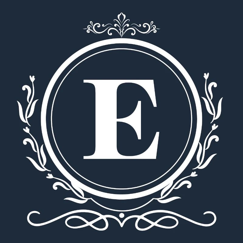 lettre e décoration