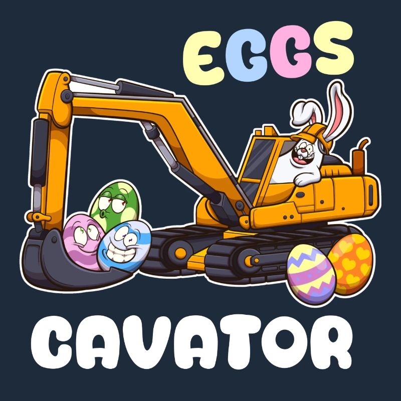 Eggscavator Easter Pun