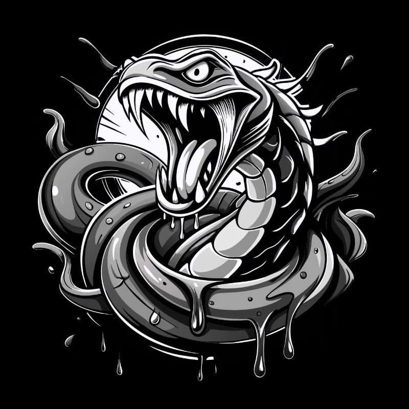 serpent noir et wihte