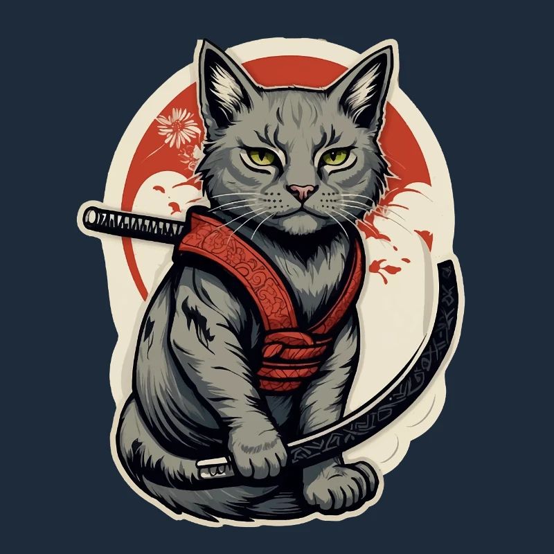 Katze Samurai
