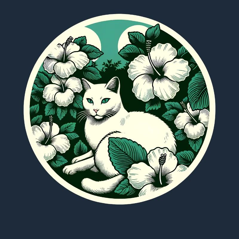 Fleurs de chat blanc