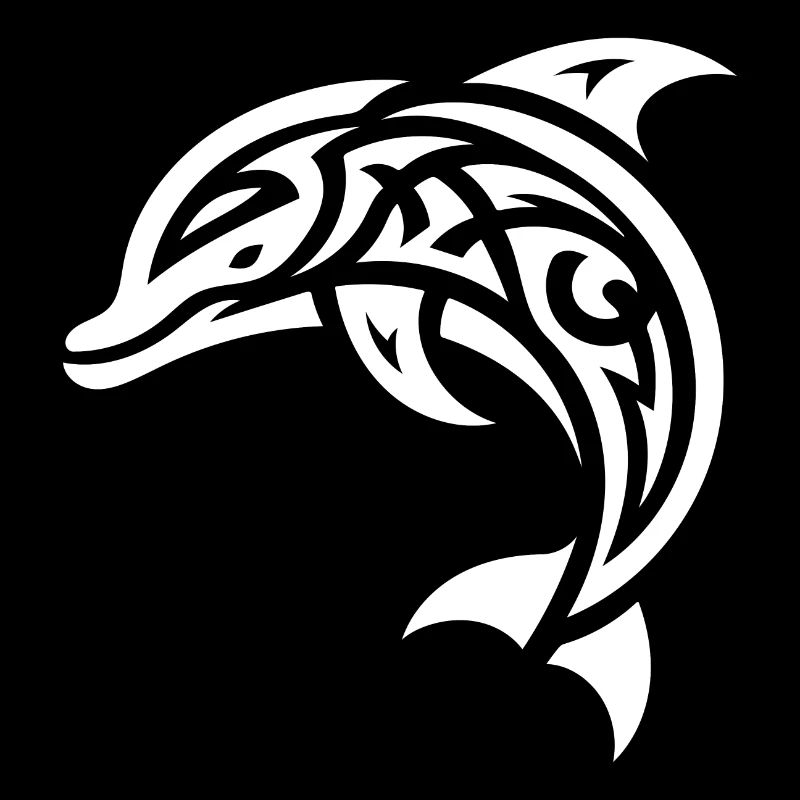 Saut Petit Bébé Tatouage Dauphin