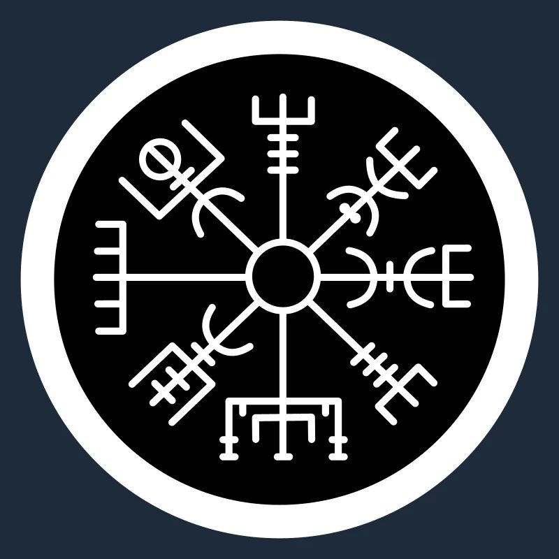 Wikinger Kompass schwarz