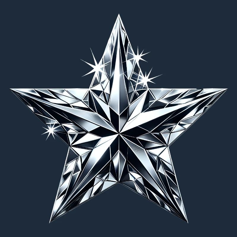 Diamantglänzender Stern