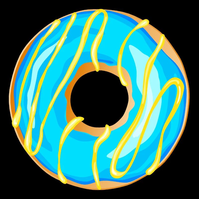 Donut Drawing Dessert Donuts Cake Pastry 1B