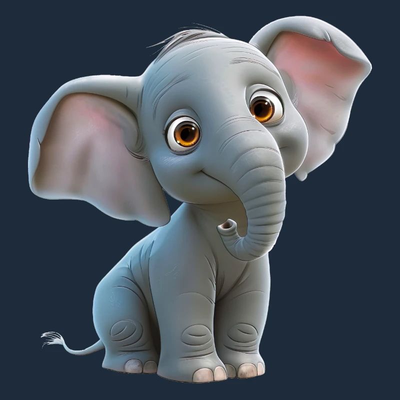 Funny little elephant