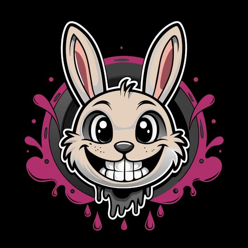 smiling easter bunny