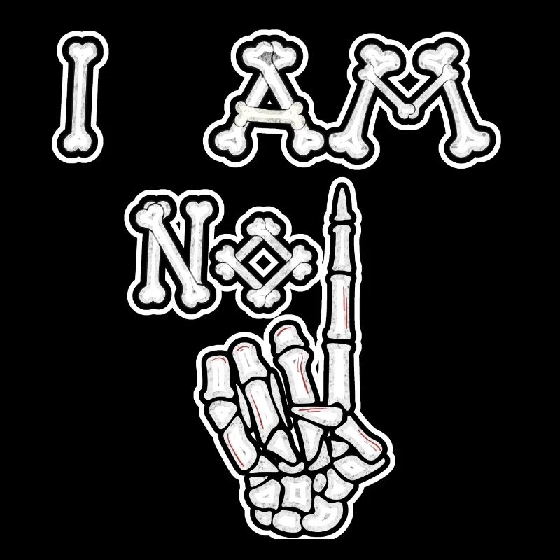 I Am No 1 Bones (Distressed)