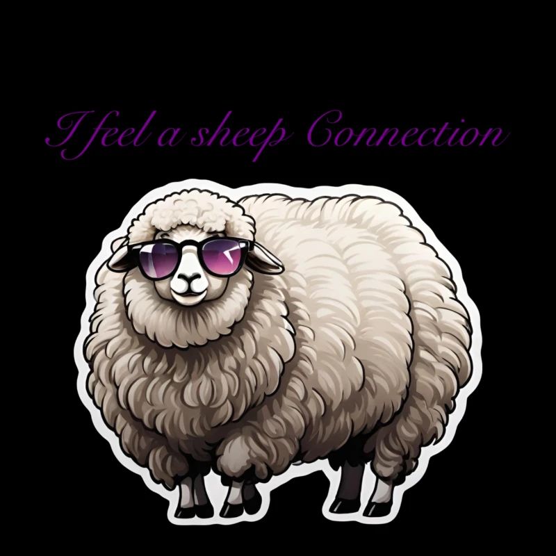Schaf mit Sonnenbrille - I feel a sheep Connection