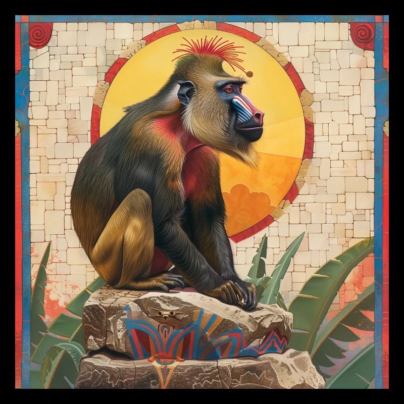 Aztec Mandrill