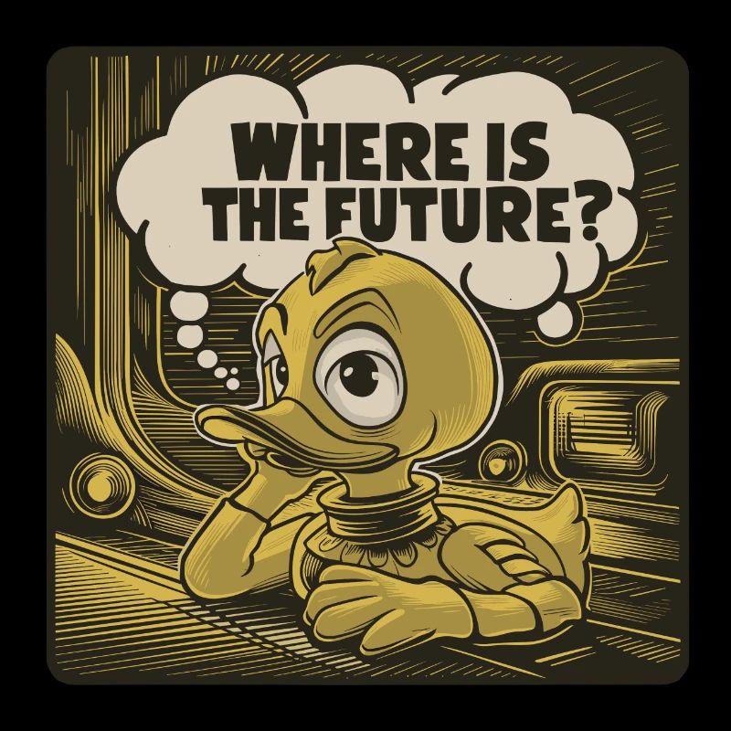 Thoughtful Yellow Plastic Duck Duck