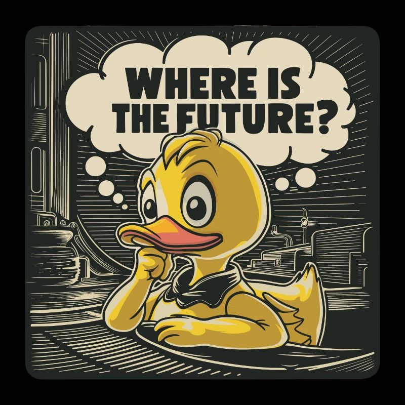 Thoughtful Yellow Plastic Duck Duck