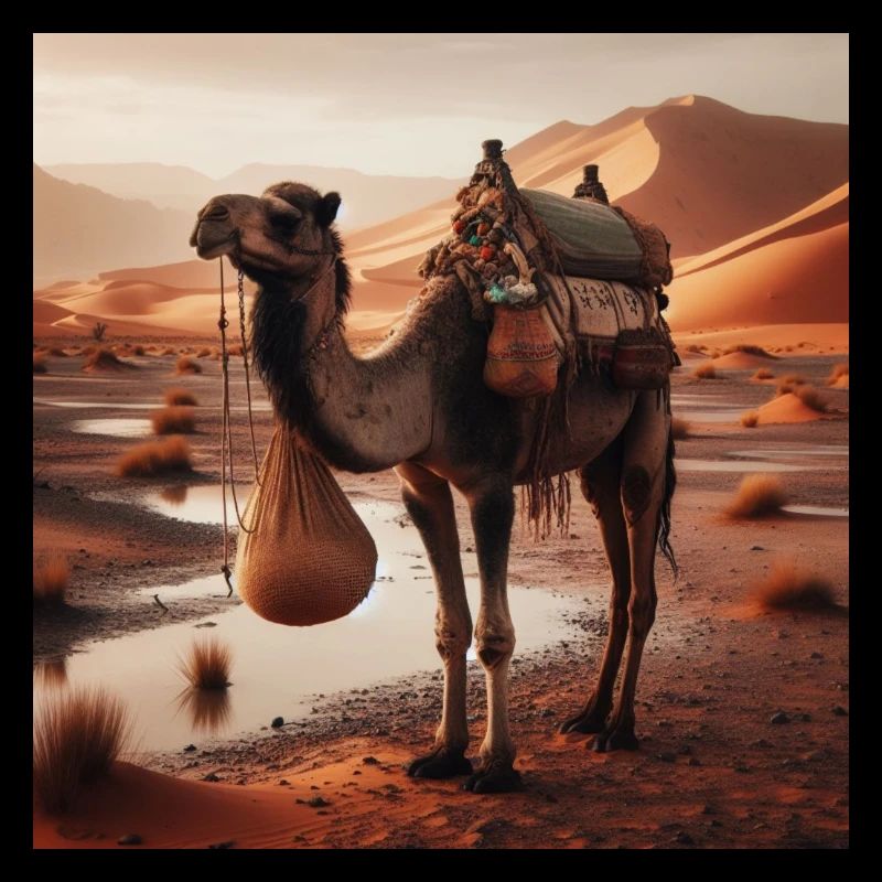 true camel in a desert A7