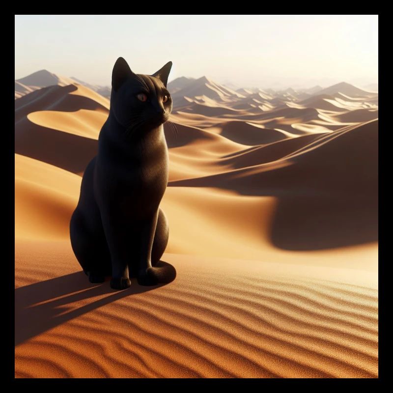 A true cat in a desert 3