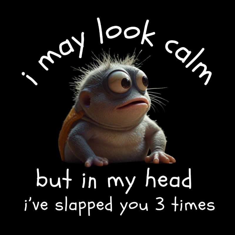 I may look calm... but in my head