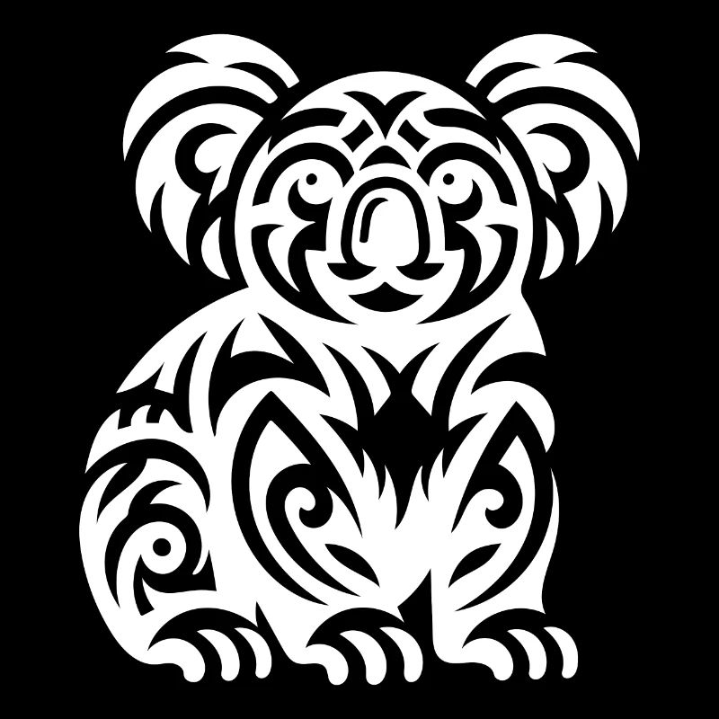 Cute Australian Tribal Tattoo Koala