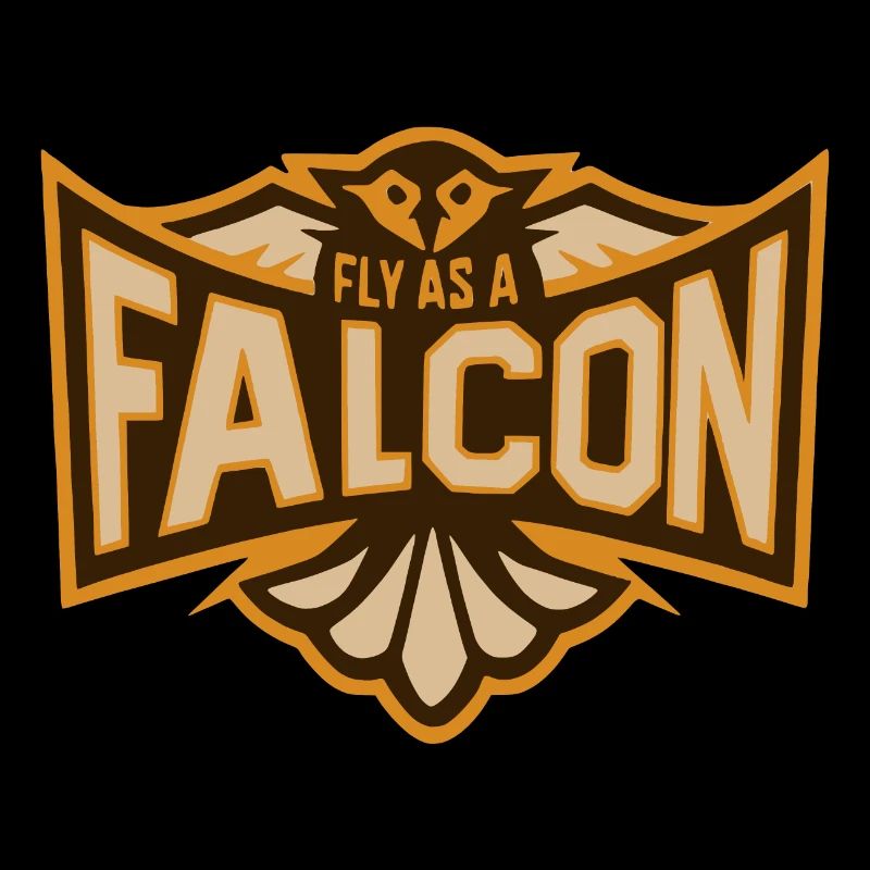 Fly As A Falcon - Sepia