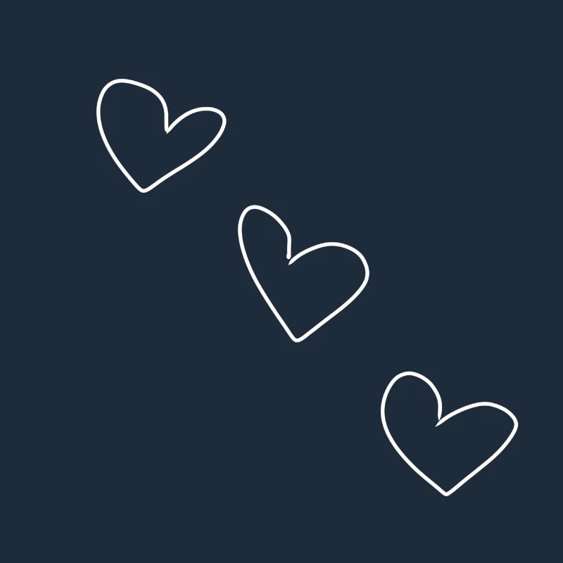 Three Hearts Heart Love