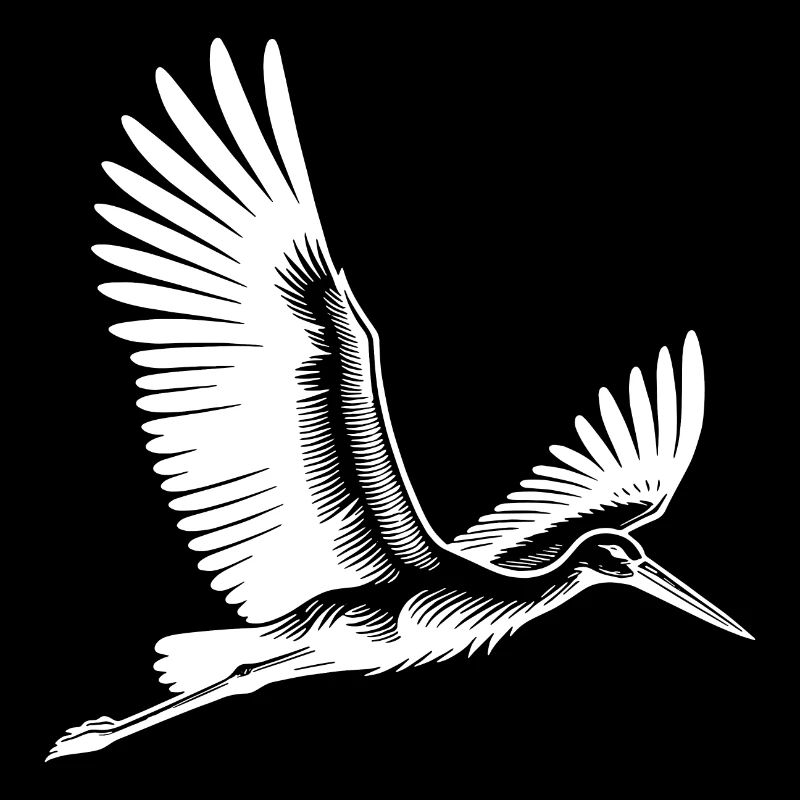 Cigogne volante