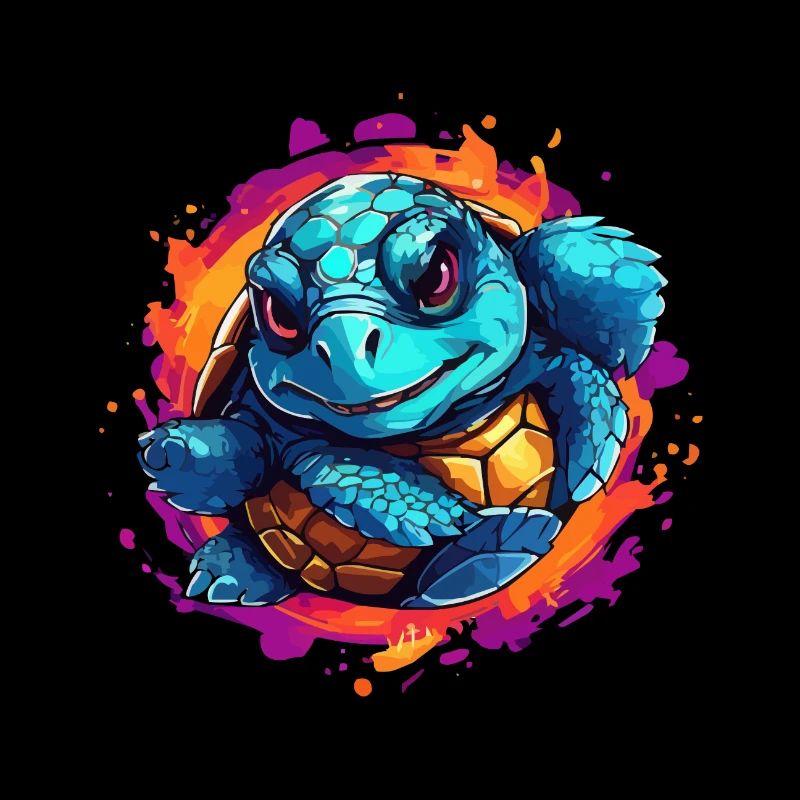 Schildkröte spring aus dem Bild