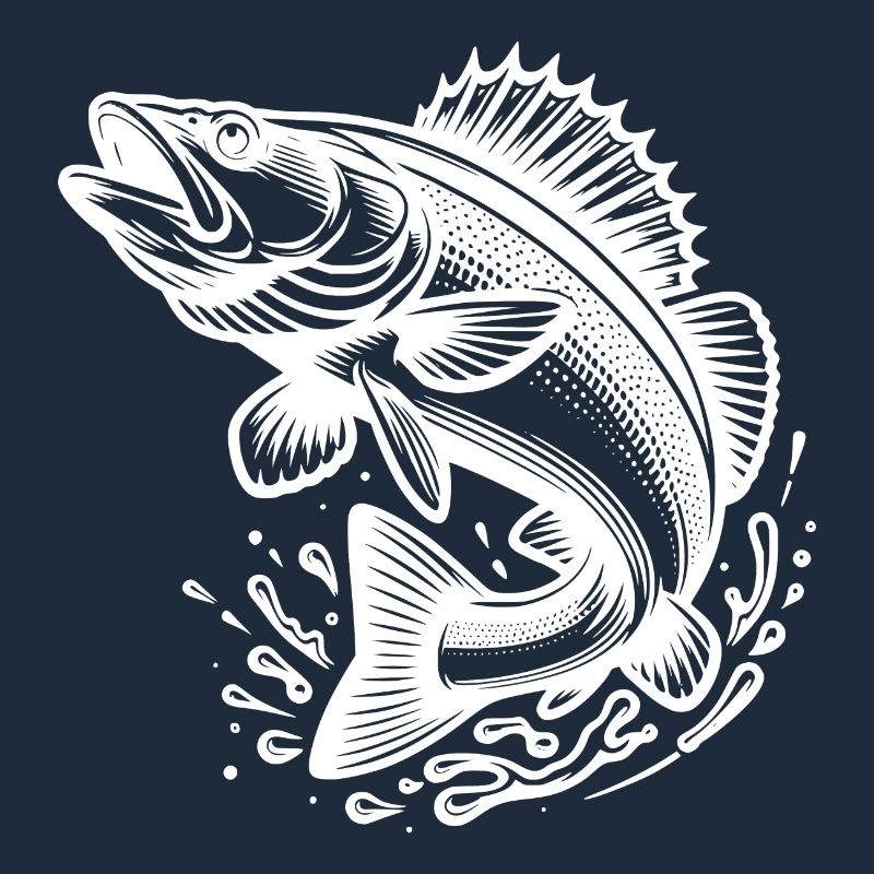 Large Jumping Zander Fish