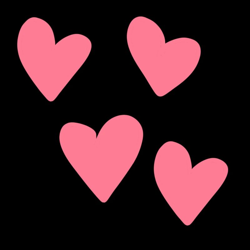 Pink Hearts Heart Pattern Symbol Love