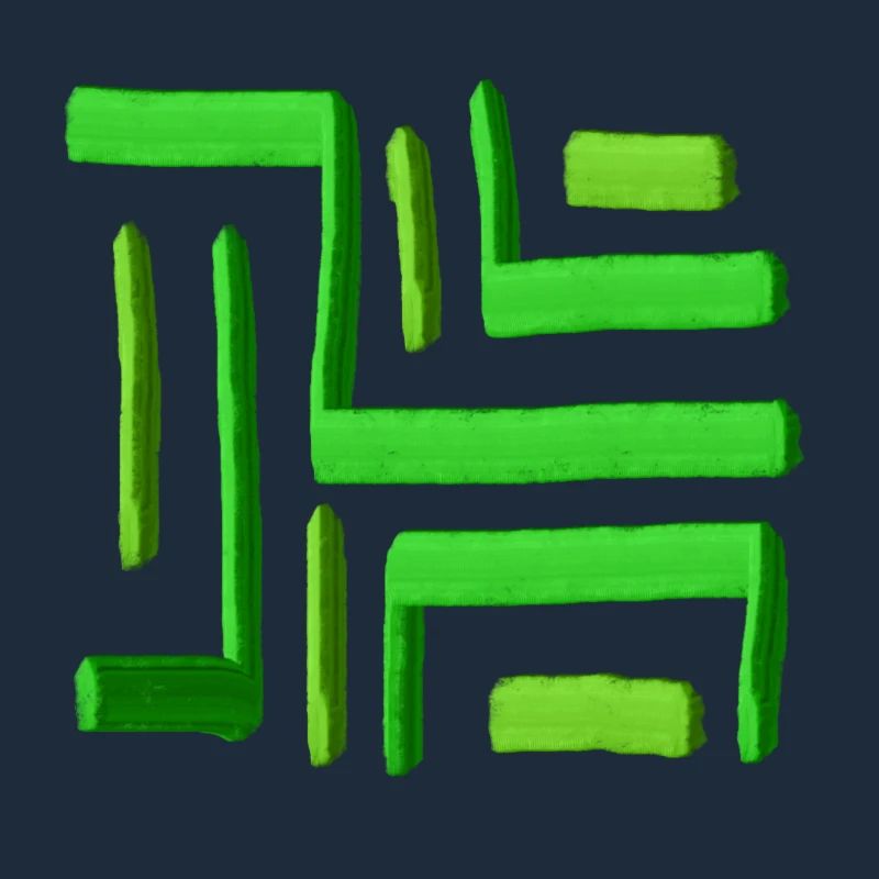 Green Paint Maze
