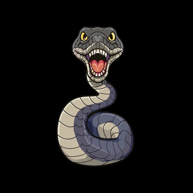 Dessin de serpent dangereux