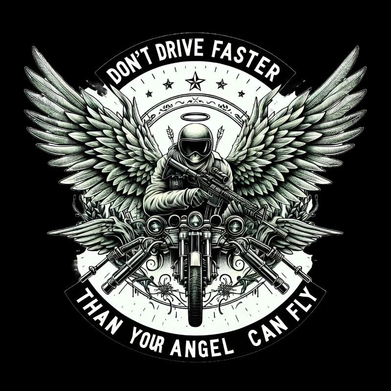 Don't drive faster than your angel can fly