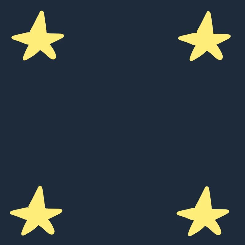 Four Star Symbol Shape Yellow