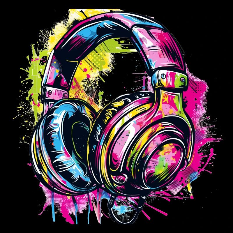 Graffiti Kopfhörer Headphones