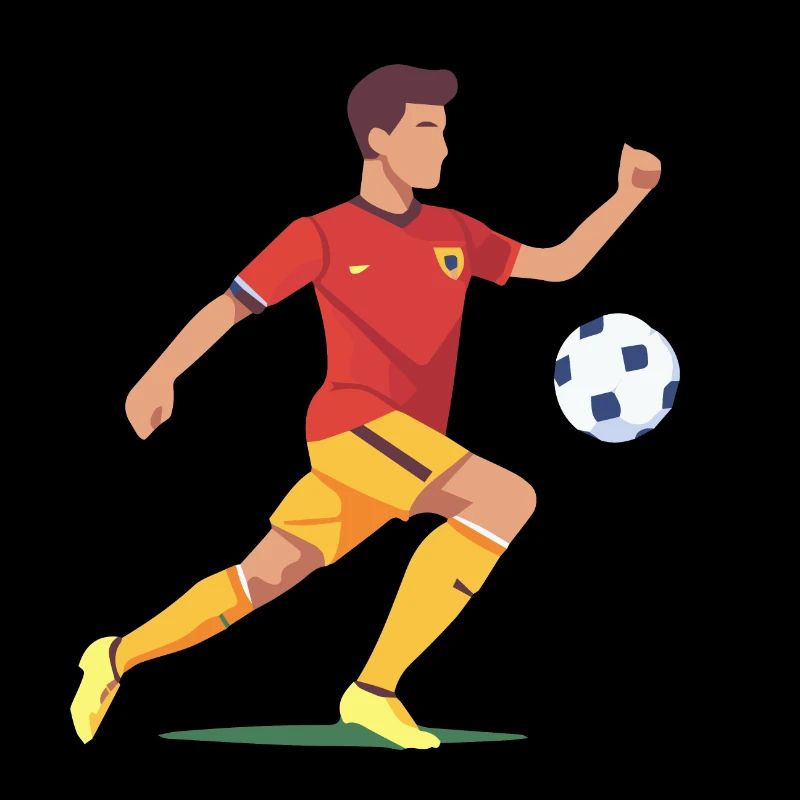 Joueurs de soccer en action